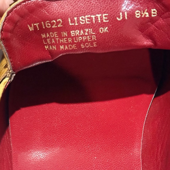 Women’s LAUREN RALPH LAUREN Lisette tan alligator leather tassel mules- Size 8.5 - Picture 8 of 8